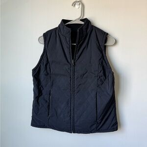 Women's Black Quilted Vest